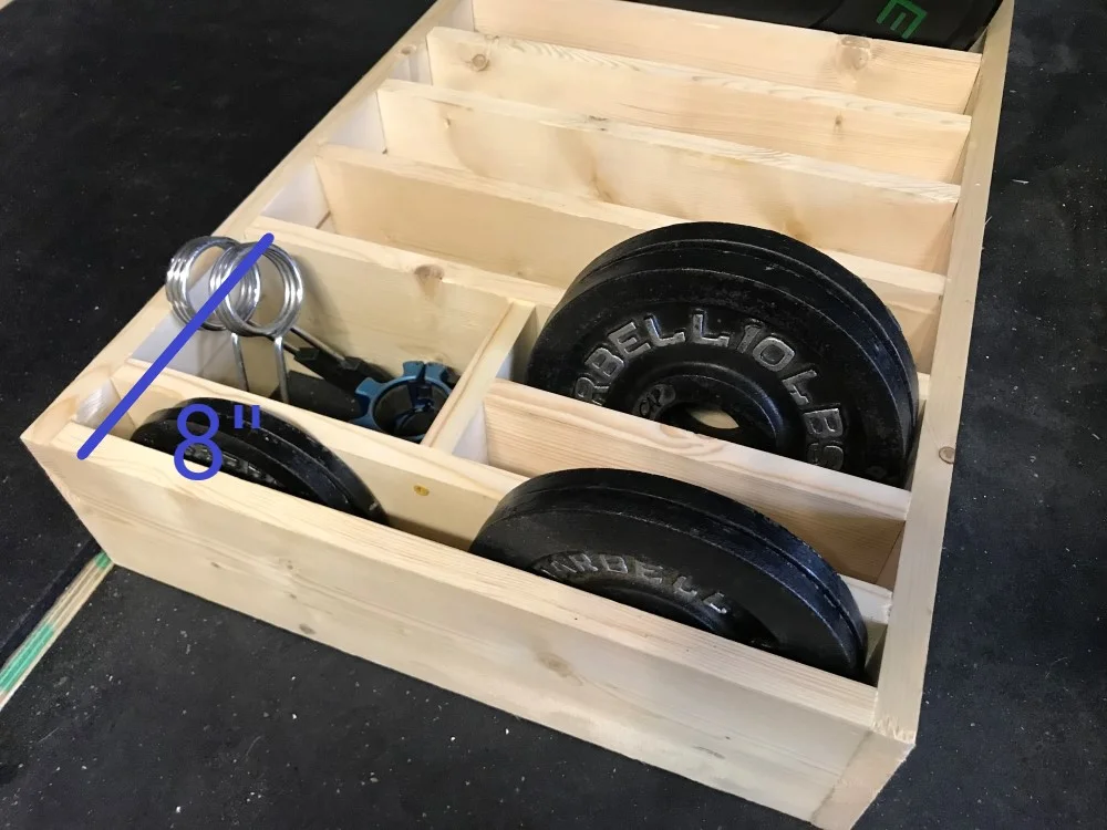 Wood bumper plate storage hot sale